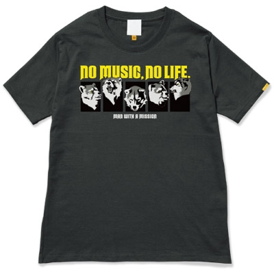 135 MAN WITH A MISSION NO MUSIC, NO LIFE. T-shirt (グリーン電力証書付) XSサイズ