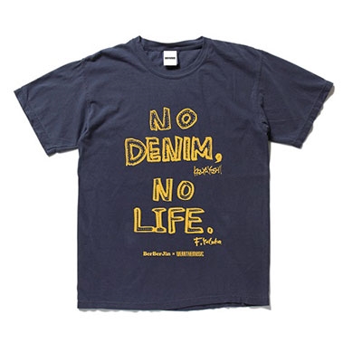 BerBerJin × 吉井和哉 × WEARTHEMUSIC N.D.N.L. T-Shirt(Vintage Navy)Sサイズ