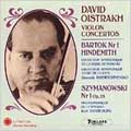 David Oistrakh - Violin Concertos - Bartok, Hindemith, et al