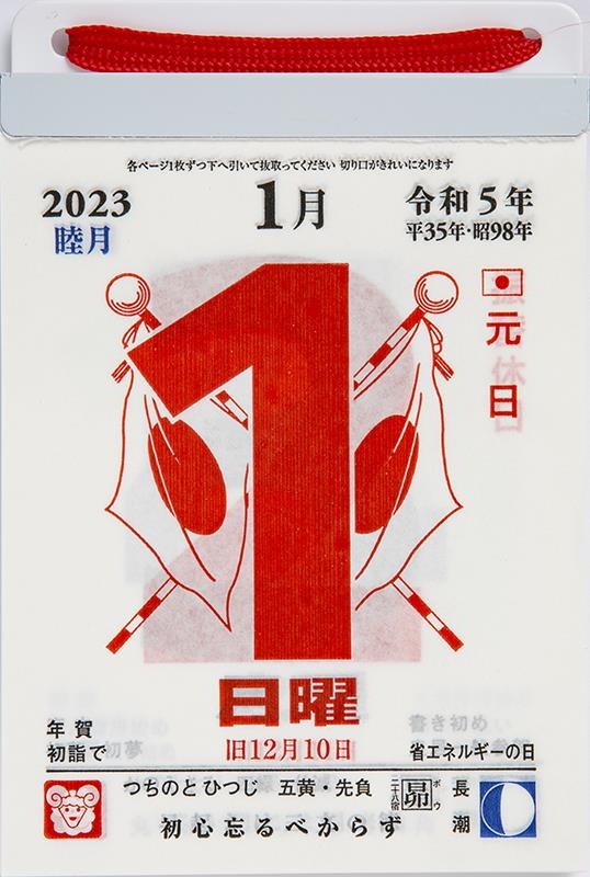 dショッピング |E504 日めくりカレンダー(超小型) 2023 Calendar