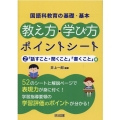 国語科教育の基礎・基本教え方・学び方ポイントシート 2 「話