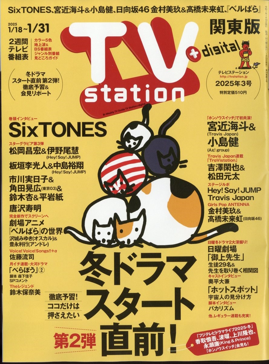 TV station (テレビステーション) 関東版 2025年 1/18号 [雑誌]