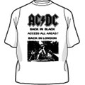 AC/DC 「Back In Black」 T-shirt White/Lサイズ