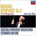 ブラームス: 交響曲第3番, アルト・ラプソディ / ベルナルト・ハイティンク, ボストン交響楽団