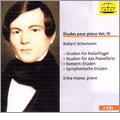 Schumann: Piano Works - Symphonic Etudes, Studies for Pedel Piano, 6 Studies Op.6, etc / Erika Haase