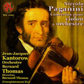 Paganini : Violin Concertos No.1 Op.6, No.2 Op.7 (12/1982) / Jean-Jacques Kantorow(vn), Bernard Thomas(cond), Bernard Thomas Orchestra