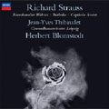 R.STRAUSS:ORCHESTRAL WORKS:BRULESKE/1ST & 2ST WALTZ SEQUENCE FROM DER ROSENKAVALIER/SEXTET FROM CAPRICCIO:JEAN-YVES THIBAUDET(p)/HERBERT BLOMSTEDT(cond)/LGO