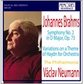 Brahms: Symphony No.2, Haydn Variations / Vaclav Neumann, Philharmonia Orchestra