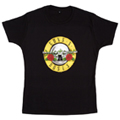 Guns N' Roses 「Classic Logo Skinny」 T-shirt Black/Girl's M