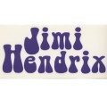 Jimi Hendrix 「Bell Bottom Logo」 Sticker Purple