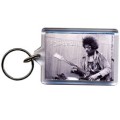 Jimi Hendrix 「B & W」 Keychain