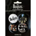 The Beatles Pin Badge Set Black