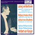 Beethoven: Symphony No.3 (9/8/1953), Fidelio Overture, Leonore Overture No.3 (7/27/1957); Mozart: Symphony No.35; Brahms: Symphony No.1 (2/27/1955) / Herbert von Karajan(cond), Berlin Philharmonic Orchestra, Vienna Philharmonic Orchestra