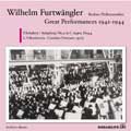 FURTWANGLER GREAT LIVE PERFORMANCES OF 1942-1944:シューベルト:交響曲第9番「グレート」/ベートーヴェン:序曲「コリオラン」:ヴィルヘルム・フルトヴェングラー/BPO 