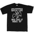 Led Zeppelin 「@United States」 T-shirt Black/Sサイズ
