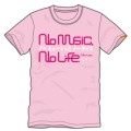 108 Perfume×ミドリ NO MUSIC, NO LIFE. T-shirt Light Pink/XSサイズ