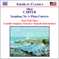 Carter: Symphony No.1, Piano Concerto/ Wait, Schermerhorn
