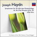 Haydn: Symphony No.94 "Surprise", No.96 "The Miracle", No.101 "The Clock" / Frans Bruggen(cond), Orchestra of the 18th Century