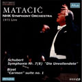 Schubert : Symphonie 8 , Bizet : Carmen etc / Matacic & NHK SO