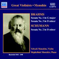 Brahms: Violin Sonata No.1,3, Schumann / Menuhin