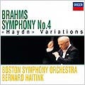 ブラームス: 交響曲第4番, ハイドン変奏曲 / ベルナルト・ハイティンク, ボストン交響楽団