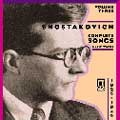 Shostakovich: Complete Songs Vol 3 - Early Works - 1922-1924