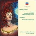 Mendelssohn: Symphony No.4, A Midsummer Night's Dream - Overture & Incidental Music, Overtures; Schubert: Rosamunde D.747 / Ernest Ansermet, L'Orchestre de la Suisse Romande