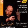 Beethoven: Symphonies no 3 & 4 / Norrington, Stuttgart Radio