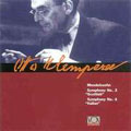 Mendelssohn: Symphony no 3 & 4 / Klemperer, Vienna SO