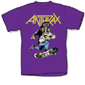 Anthrax 「80's Cartoon」 T-shirt Purple/Kids-Lサイズ