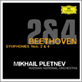 ベートーヴェン: 交響曲第2番&第4番 / ミハイル・プレトニョフ, ロシア・ナショナル管弦楽団