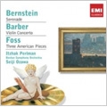 Barber: Violin Concerto Op.14; Bernstein: Serenade; L.Foss: 3 American Pieces / Itzhak Perlman(vn), Seiji Ozawa(cond), BSO