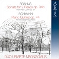 Brahms: Sonata for 2 Pianos Op.34b; Schumann: Piano Quintet Op.44 (11/2006) / Duo Uriarte-Mrongovius