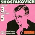 Shostakovich : Symohnies no 3 & 5 / Kondrashin, Moscow PO