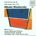 Miaskovsky:Cello Concerto op.66/Cello Sonatas No.1/No.2(1996):Kirill Rodin(vc)/Konstantin Krimets(cond)/Russian Philharmonic Orchestra/etc