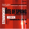 Stravinsky: The Rite of Spring;  Nielsen: Symphony 5 / Jarvi