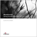 Mendelssohn:String Symphonies No.2/3/5/11/13:Concerto Koln