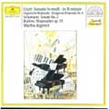 Liszt:Piano Sonatas S.178; Schumann:Piano Sonata No.2, etc / Martha Argerich(p)