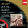 Prokofiev:Sinfonia Concertante/Miaskovsky:Cello Concerto/Rachmaninov:Vocalise:Mstislav Rostropovich(vc)/Malcolm Sargent(cond)/RPO/etc