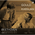 Beethoven: Piano Concerto No.3; Sibelius: Symphony No.5 (5/1957; Live) / Glenn Gould(p), Herbert von Karajan(cond), Berlin Philharmonic Orchestra