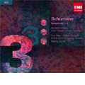 Schumann: Symphonies No.1-No.4, Manfred Overture Op.115, Piano Concerto Op.54, etc (1991-94) / Hans Vonk(cond), WDR Symphony Orchestra, Christian Zacharias(p), etc