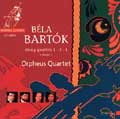 Bartok: String Quartets Vol 1 - 1, 3, 4 / Orpheus Quartet