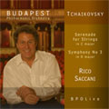 TCHAIKOVSKY:SERENADE FOR STRINGS/SYMPHONY NO.3:RICO SACCANI(cond)/BUDAPEST PO
