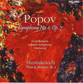 Popov: Symphony no 1; Shostakovich / Botstein, et al