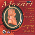 Mozart: 3 Sonatas K.Anh.166 -Transcriptions for String Quartet by Johann Andre: Op.32-1 KV.564, Op.32-2 KV.521, Op.32-3 KV.497 (3/7-10/2007) / Quartetto Luigi Tomasini