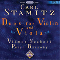 C.Stamitz:Duos for Violin & Viola Vol.2 :op.10-1/op.10-2/Divertiment op.34/etc (5/29-6/1/2006):Vilmos Szabadi(vn)/Peter Barsony(va)
