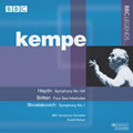 HAYDN:SYMPHONY NO.104 (10/8/1975)/BRITTEN:THE FOUR INTERLUDES FROM PETER GRIMES (10/12/1975)/SHOSTAKOVICH:SYMPHONY NO.1 (5/29/1965):RUDOLF KEMPE(cond)/BBC SO