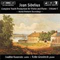 Sibelius - Complete Youth Production for Violin and Piano, Vol 1