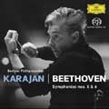 Beethoven: Symphonies No.5 Op.67 (3, 1962), No.6 Op.68 "Pastoral"(2/1962)  / Herbert von Karajan(cond), BPO