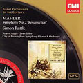 MAHLER:SYMPHONY NO.2 "RESURRECTION":SIMON RATTLE(cond)/CBSO & CHORUS/ARLEEN AUGER(S)/JANET BAKER(Ms)